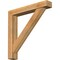 Ekena Millwork Traditional Block Rough Sawn Bracket w/ Offset Brace, Western Red Cedar, 6"W x 36"D x 36"H BKT0604X36X36TRA05RWR - alternate 1
